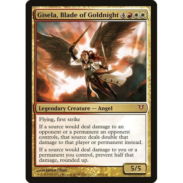 Magic: The Gathering Gisela, Blade of Goldnight (209) Lightly Played