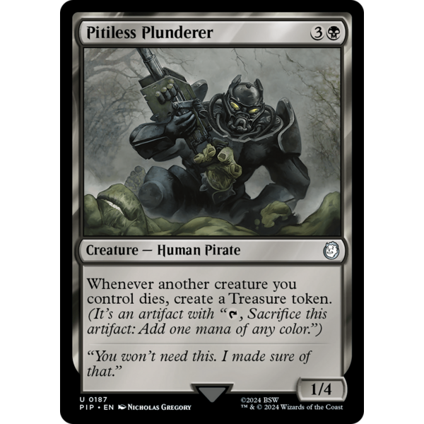 Magic: The Gathering Pitiless Plunderer (187) Lightly Played