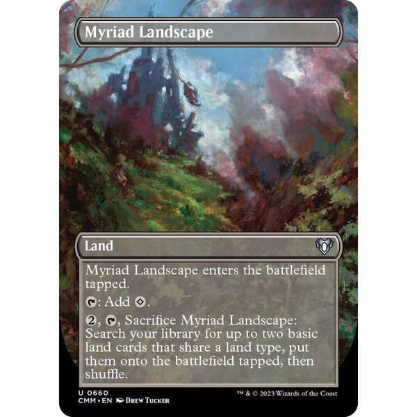 Magic: The Gathering Myriad Landscape (Borderless) (660) Lightly Played Foil