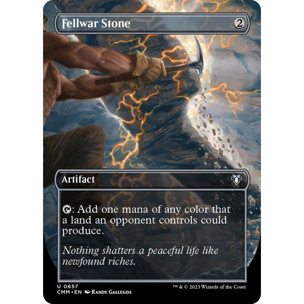 Magic: The Gathering Fellwar Stone (Borderless) (657) Lightly Played