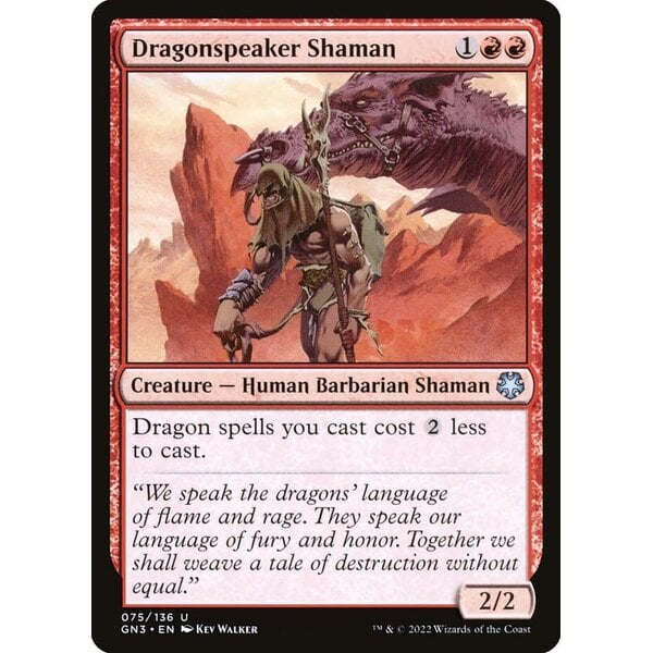 Magic: The Gathering Dragonspeaker Shaman (075) Lightly Played