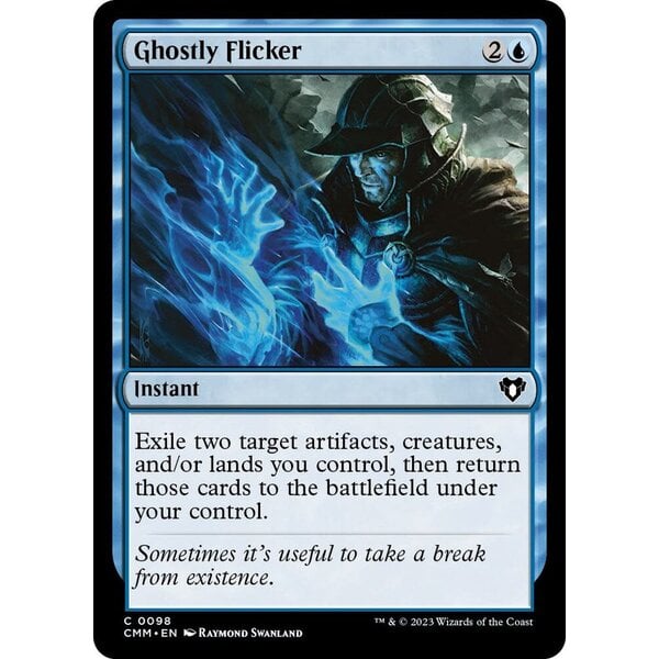 Magic: The Gathering Ghostly Flicker (098) Lightly Played Foil