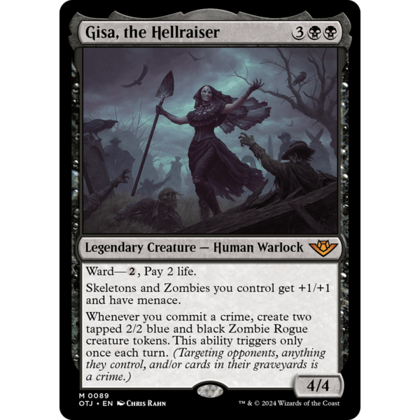 Magic: The Gathering Gisa, the Hellraiser (089) Lightly Played