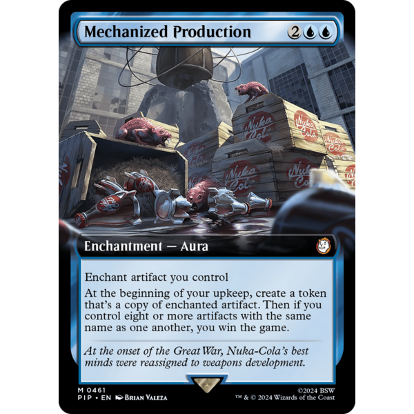 Magic: The Gathering Mechanized Production (Extended Art) (461) Lightly Played Foil