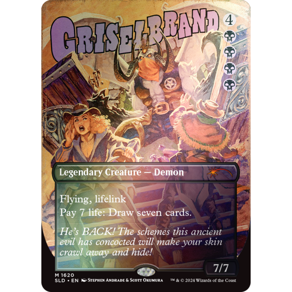 Magic: The Gathering Griselbrand (Rainbow Foil) (1620) Lightly Played Foil