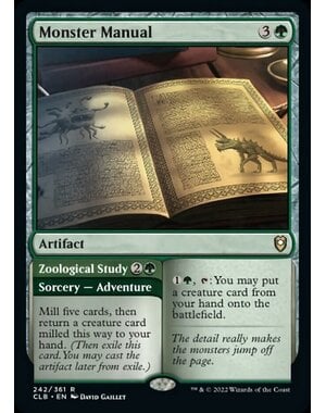 Magic: The Gathering Monster Manual // Zoological Study (242) Lightly Played