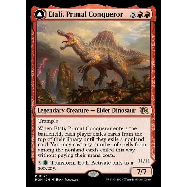 Magic: The Gathering Etali, Primal Conqueror // Etali, Primal Sickness (137) Lightly Played