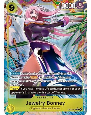 Bandai Jewelry Bonney (Alternate Art) (OP13-108) Near Mint Foil