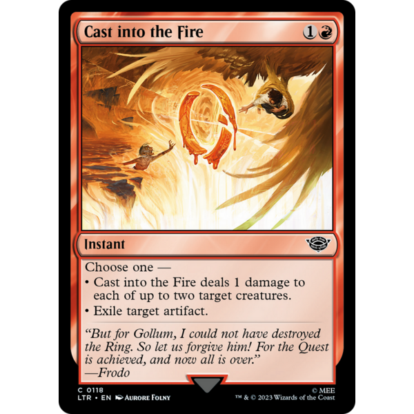 Wizards of The Coast Cast into the Fire (118) Lightly Played