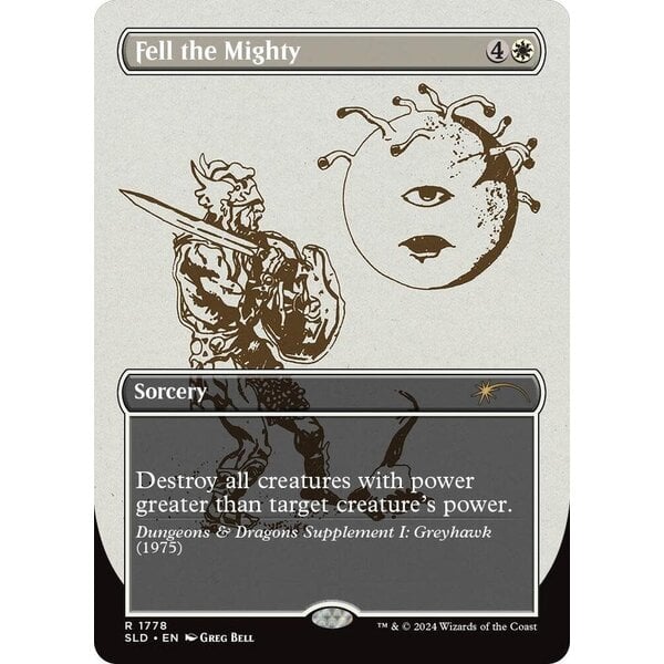 Magic: The Gathering Fell the Mighty (Rainbow Foil) (1178) Lightly Played Foil