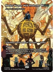 Magic: The Gathering Master Weaver, Web Protector - Arasta of the Endless Web (Borderless) (032) Lightly Played Foil
