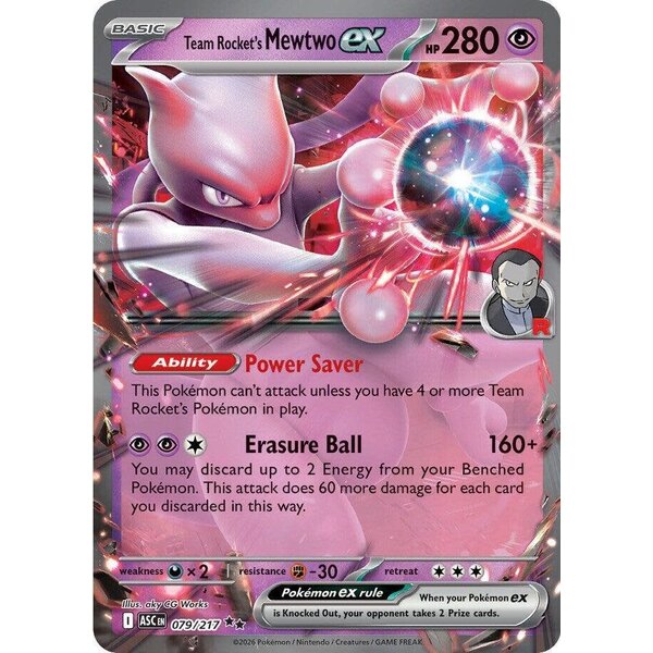Pokemon Team Rocket's Mewtwo ex (079) Lightly Played Holofoil