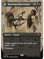 Magic: The Gathering Decorum Dissertation (Borderless) (292) Lightly Played