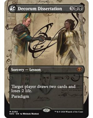 Magic: The Gathering Decorum Dissertation (Borderless) (292) Lightly Played