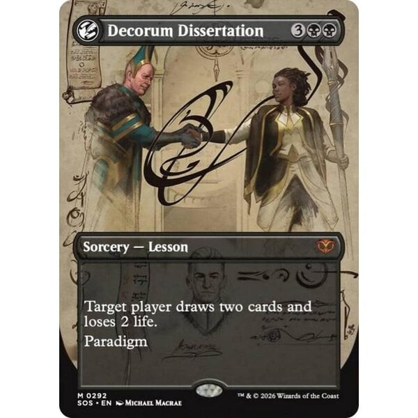 Magic: The Gathering Decorum Dissertation (Borderless) (292) Lightly Played