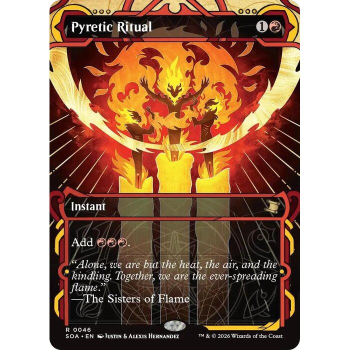 Magic: The Gathering Pyretic Ritual (046) Lightly Played