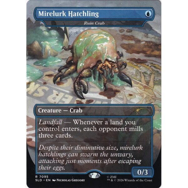 Magic: The Gathering Mirelurk Hatchling - Ruin Crab (7095) Lightly Played Foil