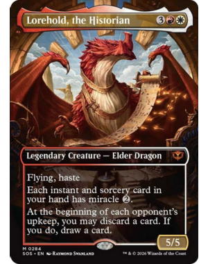 Magic: The Gathering Lorehold, the Historian (Borderless) (284) Lightly Played Foil