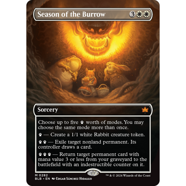 Magic: The Gathering Season of the Burrow (Borderless) (282) Lightly Played Foil