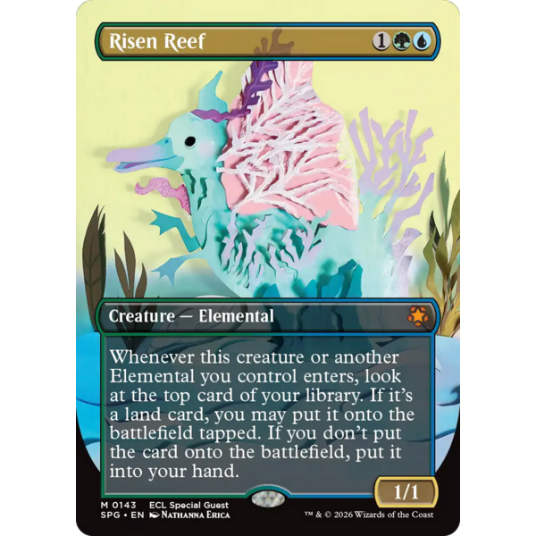 Magic: The Gathering Risen Reef (Borderless) (143) Lightly Played Foil