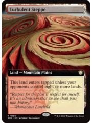 Magic: The Gathering Turbulent Steppe (Extended Art) (106) Lightly Played