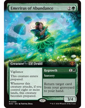 Magic: The Gathering Emeritus of Abundance (Extended Art) (339) Lightly Played