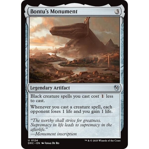 Magic: The Gathering Bontu's Monument (124) Lightly Played