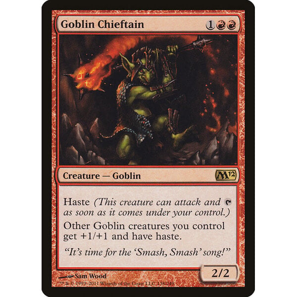Magic: The Gathering Goblin Chieftain (138) Lightly Played Foil