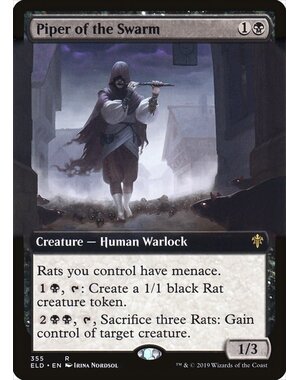 Magic: The Gathering Piper of the Swarm (Extended Art) (355) Lightly Played Foil