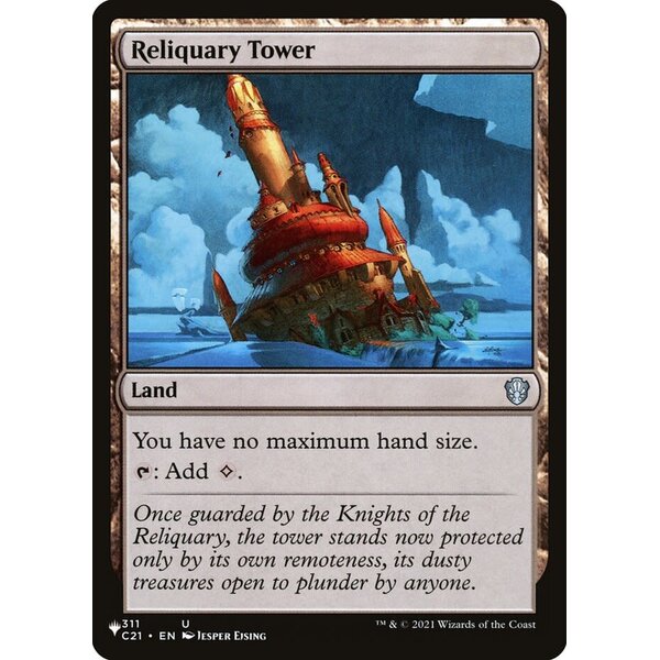 Magic: The Gathering Reliquary Tower (C21) (311) Lightly Played