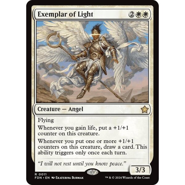 Wizards of The Coast Exemplar of Light (011) Lightly Played Foil
