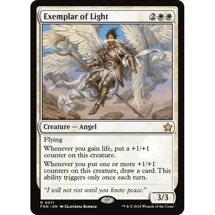 Wizards of The Coast Exemplar of Light (011) Lightly Played Foil