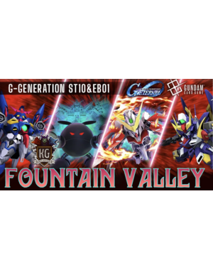 Bandai 6/27/26 Fountain Valley Gundam G-Generation ST10 Battle Royale Release Event Saturday 12 PM