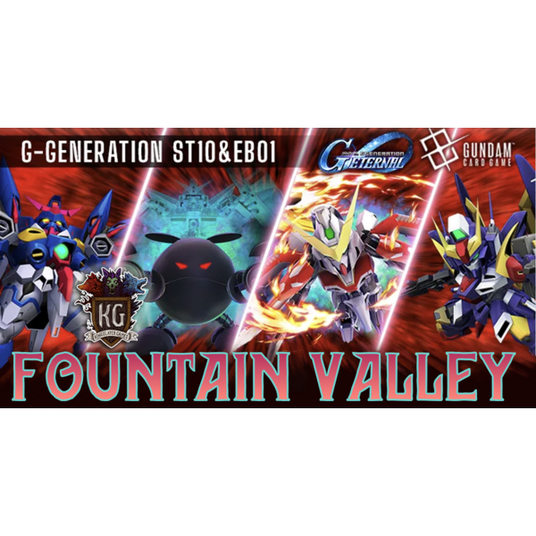 Bandai 6/27/26 Fountain Valley Gundam G-Generation ST10 Battle Royale Release Event Saturday 12 PM