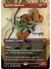 Magic: The Gathering Goblin Chieftain (Borderless) (135) Lightly Played