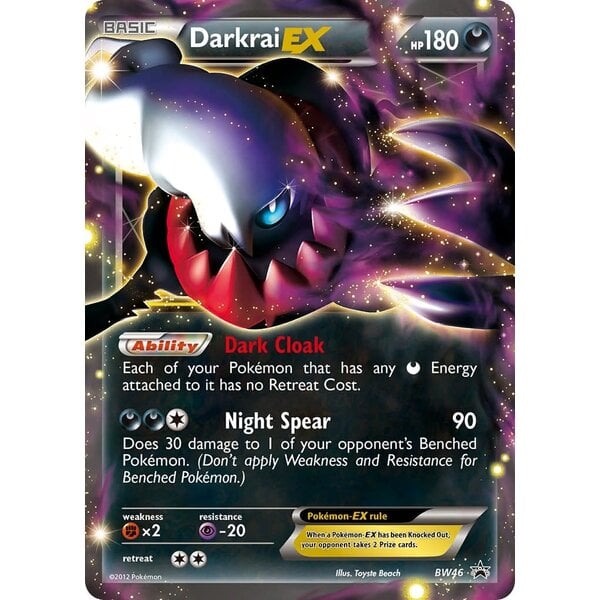 Pokemon Darkrai EX (BW46) Moderately Played Holofoil