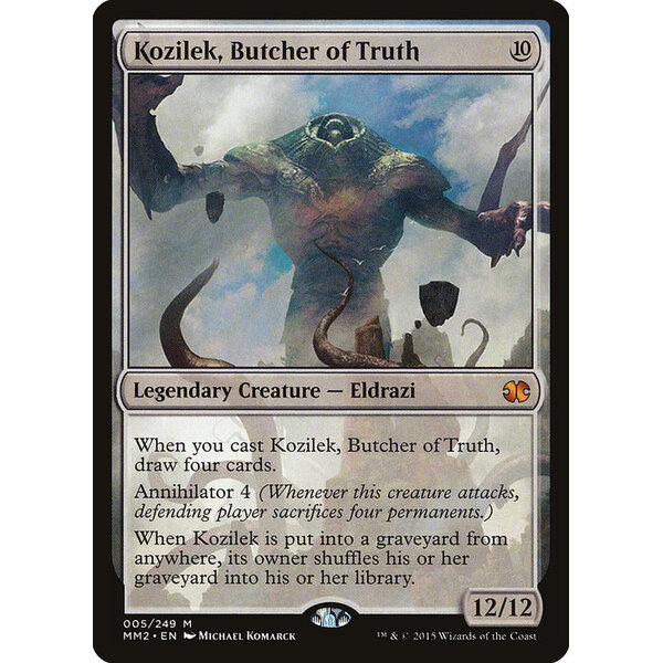 Magic: The Gathering Kozilek, Butcher of Truth (005) Moderately Played