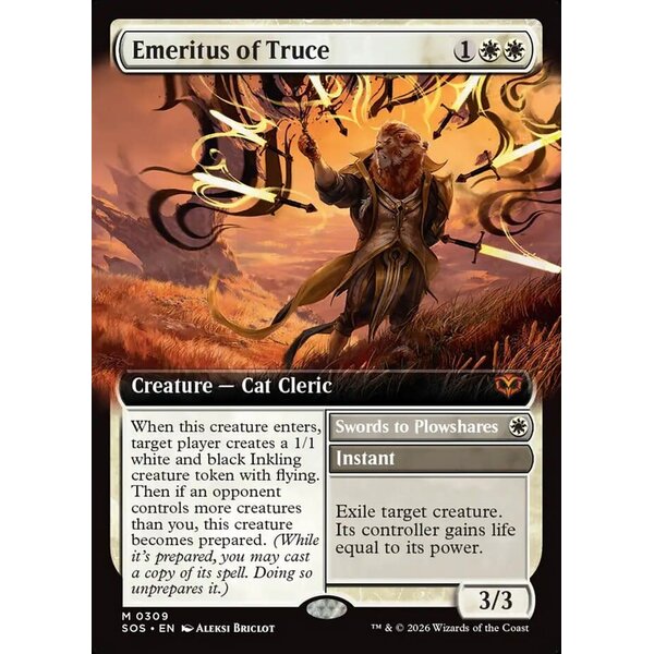 Magic: The Gathering Emeritus of Truce (Extender Art) (013) Lightly Played Foil