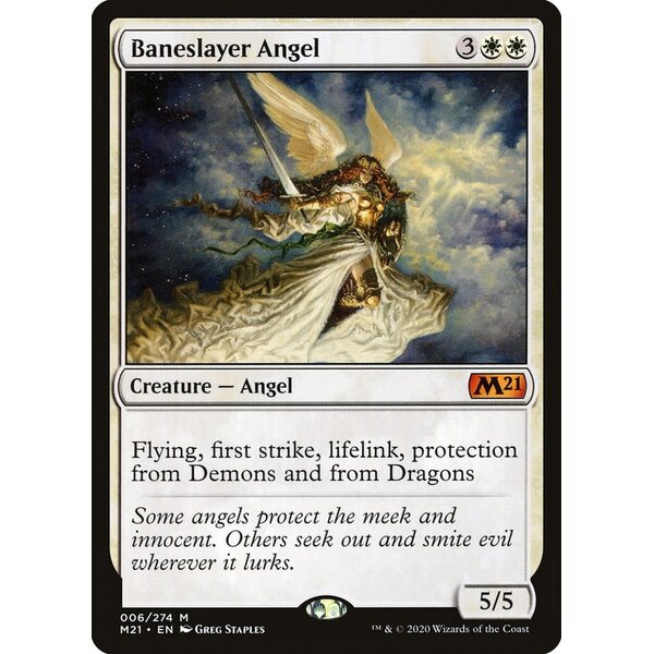 Magic: The Gathering Baneslayer Angel (006) Lightly Played Foil