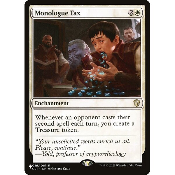 Magic: The Gathering Monologue Tax (019) Lightly Played