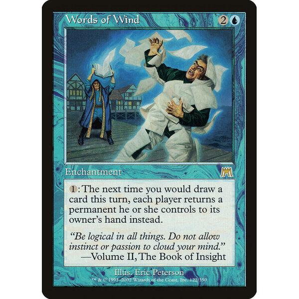 Magic: The Gathering Words of Wind (122) Moderately Played