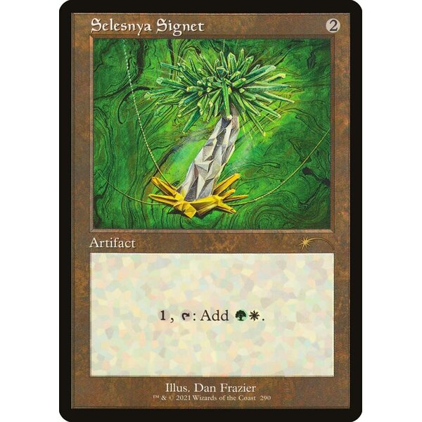 Magic: The Gathering Selesnya Signet (Foil Etched) (290) Lightly Played Foil