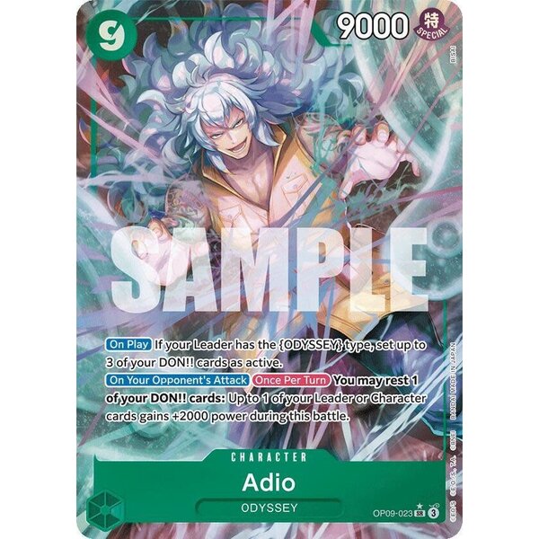 Bandai Adio (Parallel) (OP09-023) Lightly Played Foil