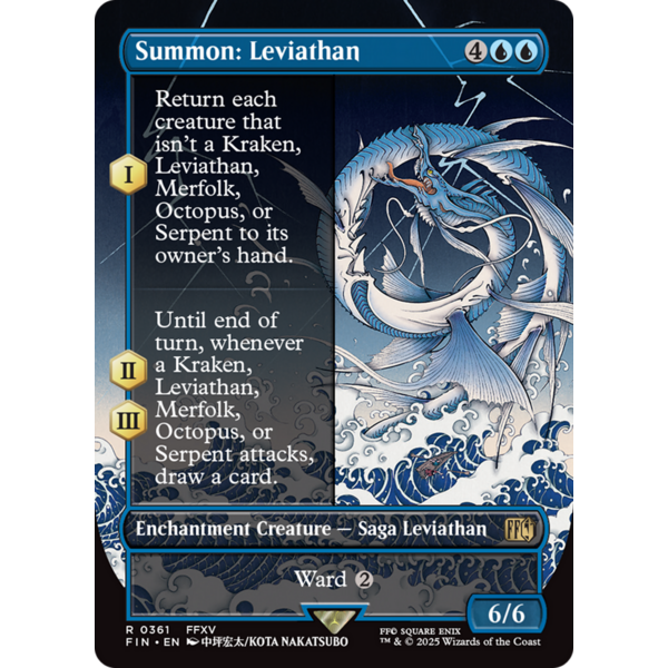Magic: The Gathering Summon: Leviathan (Borderless) (361) Lightly Played