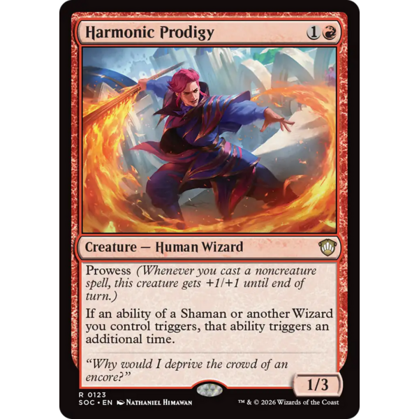 Magic: The Gathering Harmonic Prodigy (123) Lightly Played