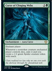 Magic: The Gathering Curse of Clinging Webs (025) Lightly Played