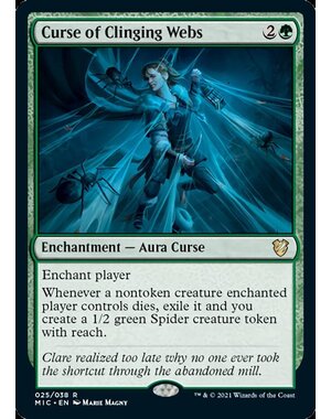 Magic: The Gathering Curse of Clinging Webs (025) Lightly Played