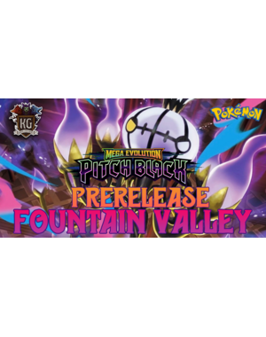 Pokemon 7/07/26 Fountain Valley Pokemon Mega Evolution: Pitch Black Prerelease Tuesday 630 PM