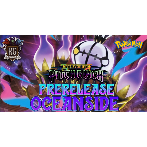 Pokemon 7/11/26 Oceanside Pokemon Mega Evolution: Pitch Black Prerelease Saturday 12 PM