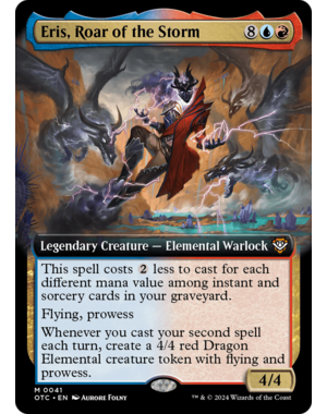 Magic: The Gathering Eris, Roar of the Storm (Extended Art) (041) Lightly Played Foil